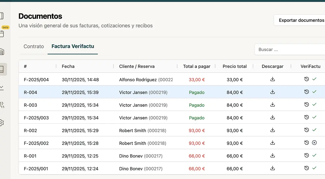 Accounting dashboard in Pulso