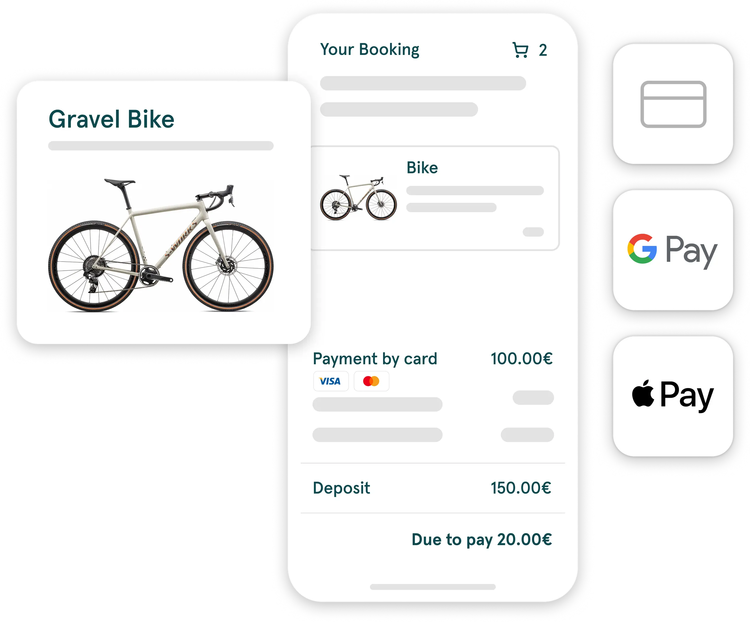 checkout screen & payment methods